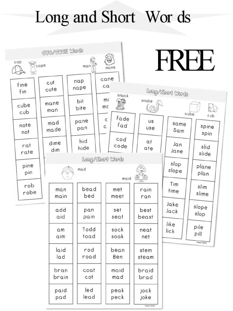Cvce Words List Printable