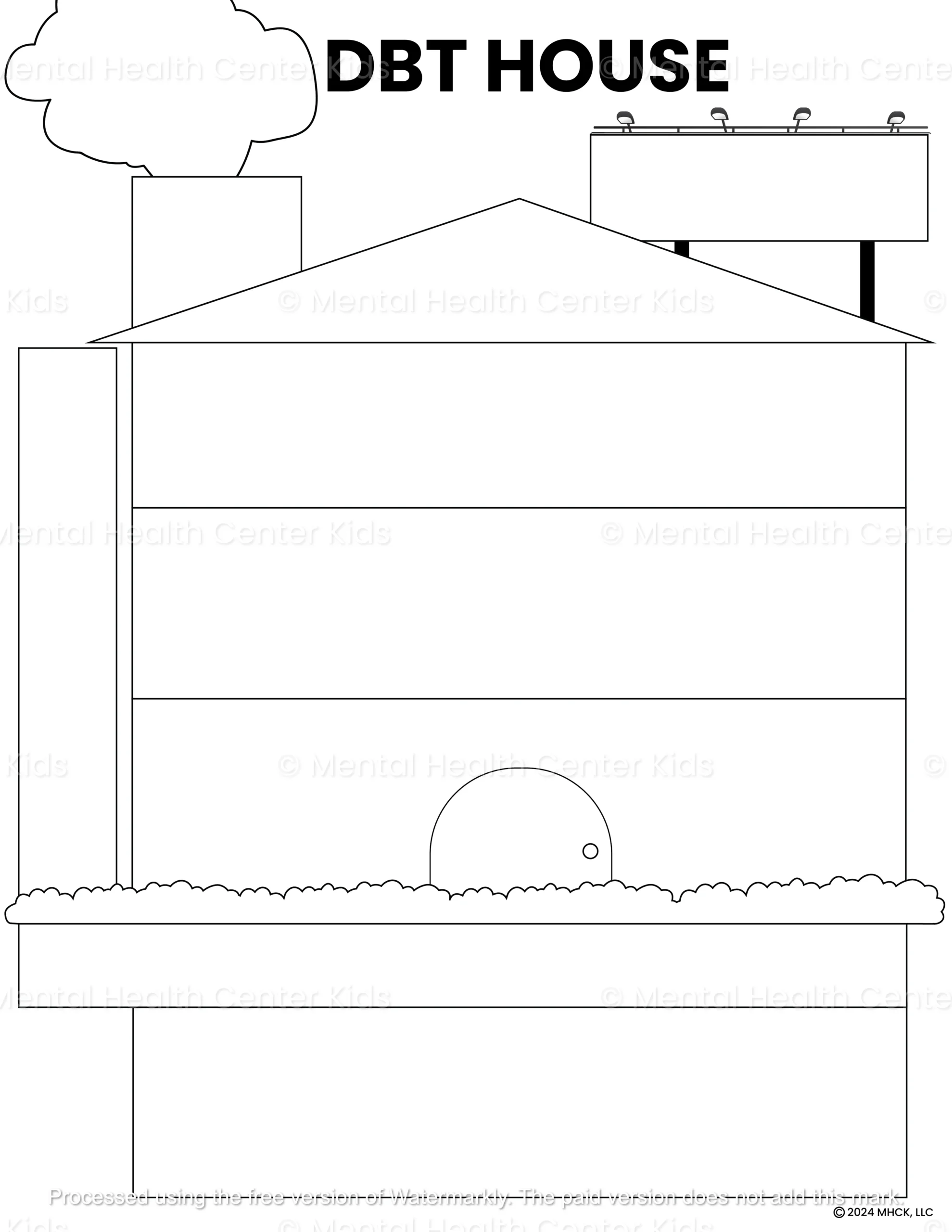 Printable Dbt House Worksheet
