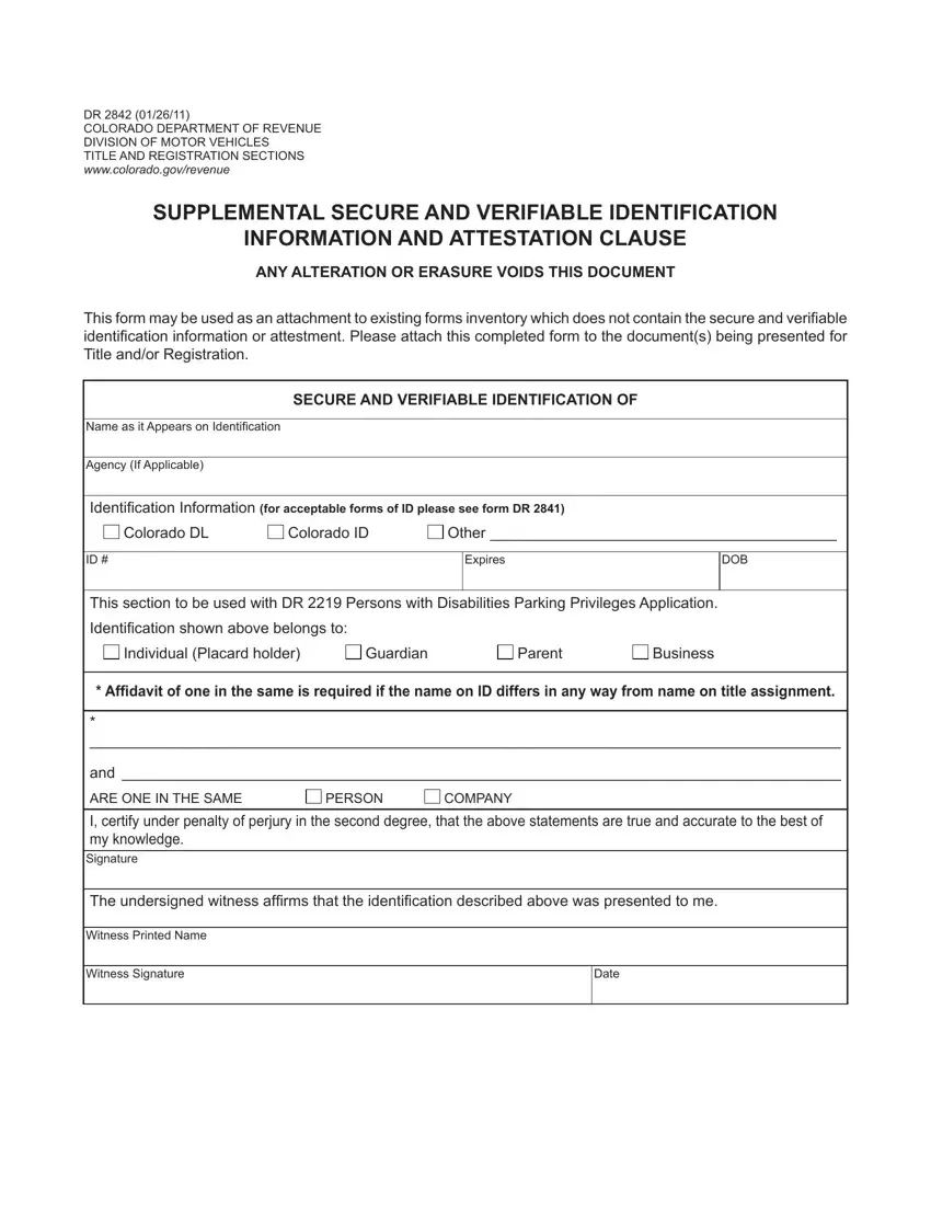 Colorado Forms By Number