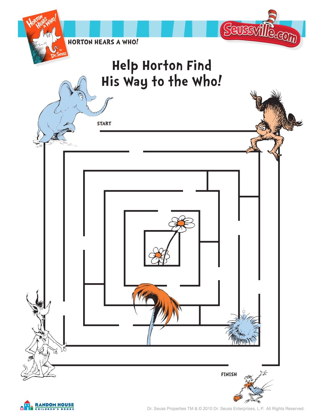 Dr Seuss Worksheets Printable