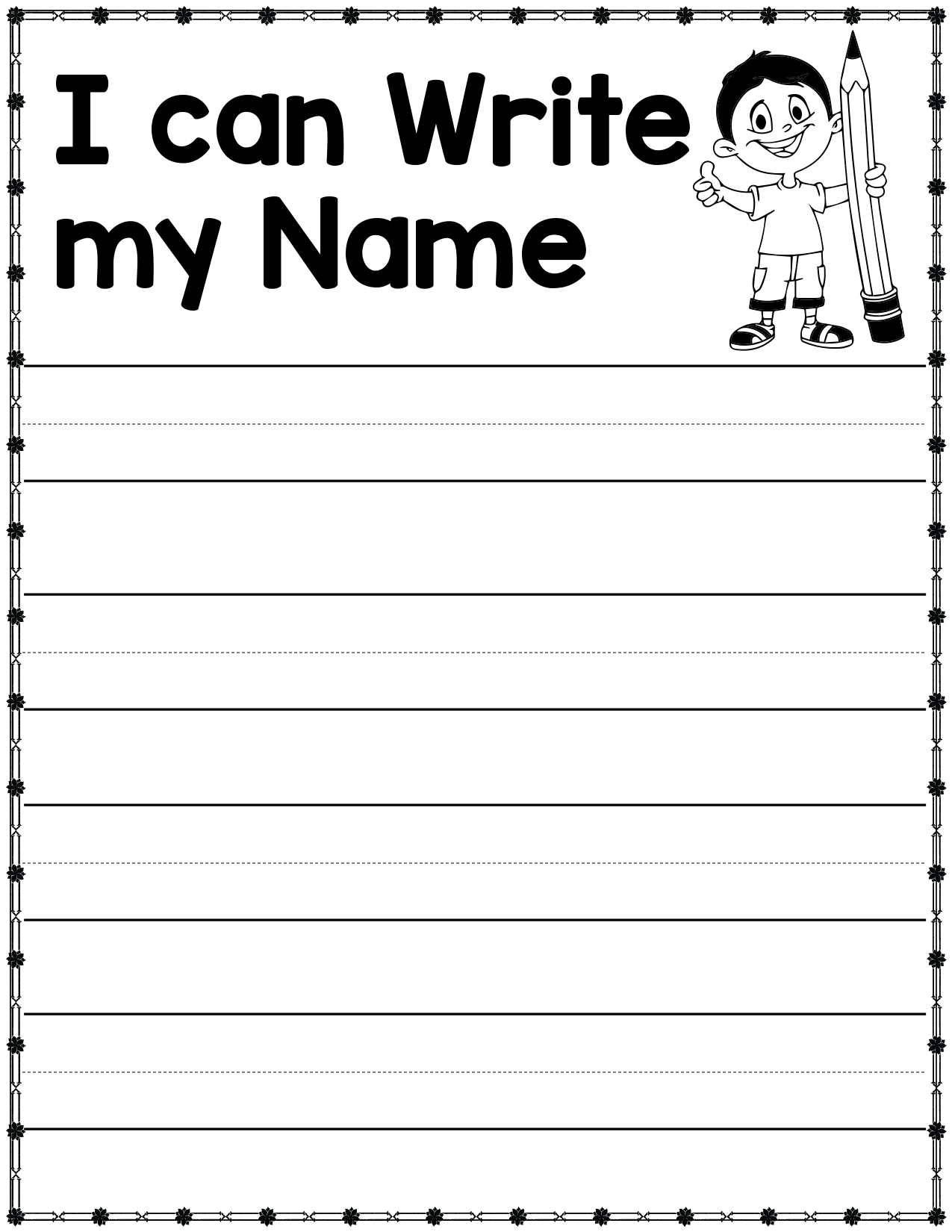 Editable Name Writing Practice Sheet Tracing Name Worksheets 