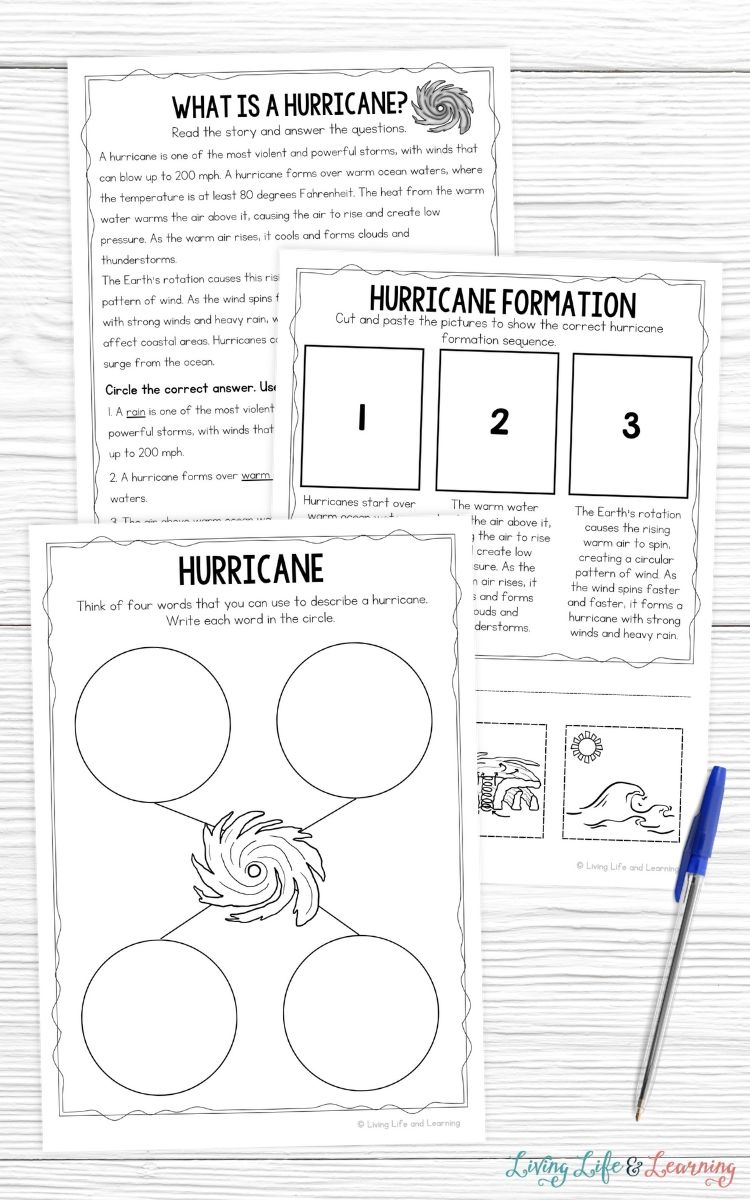 Hurricane Information For Kids Printable
