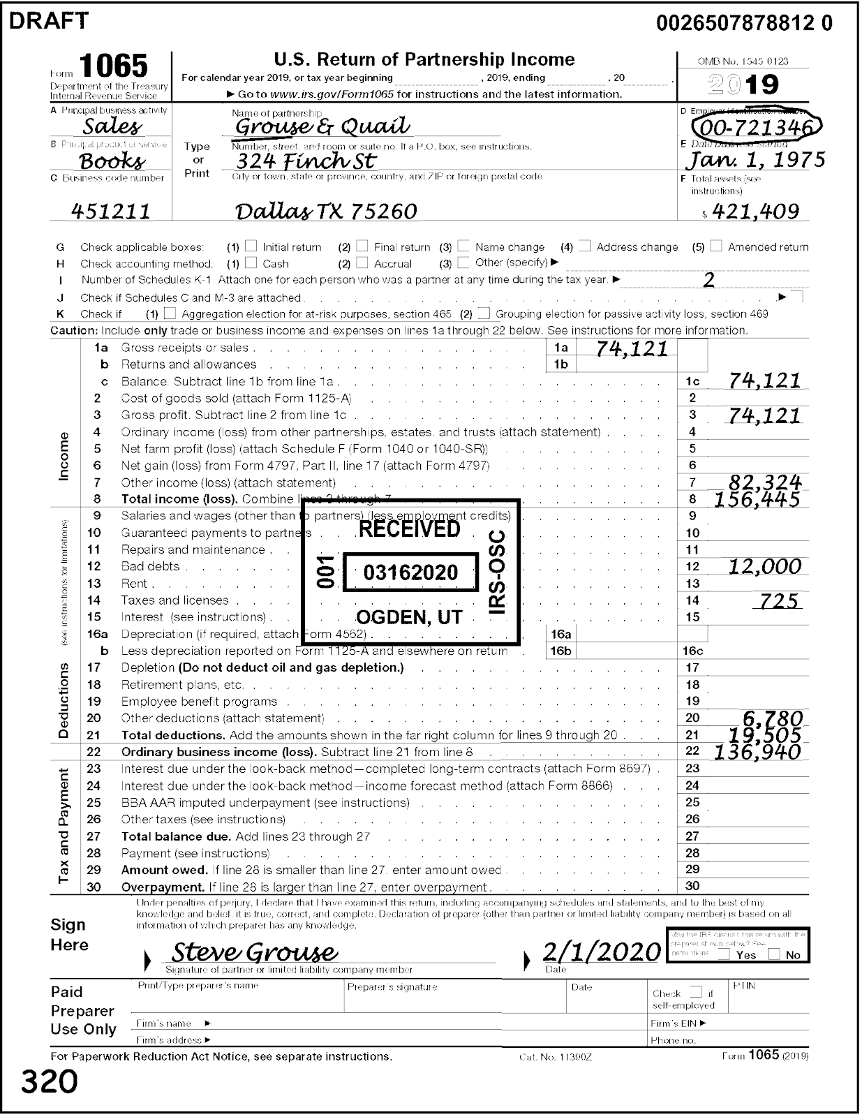 What Is Irs Form 1065
