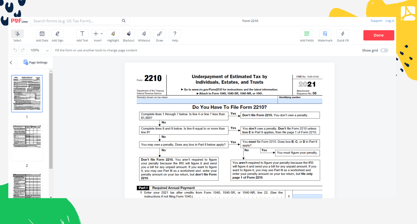 Irs Form 2210 Printable