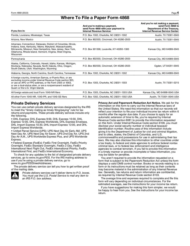 Form 4868 Fill And Sign Online With Lumin