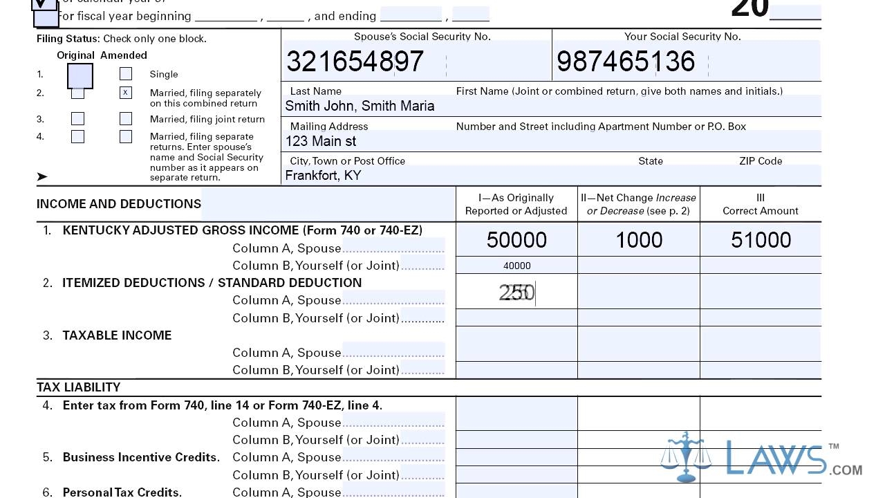 Ky Tax Form 740