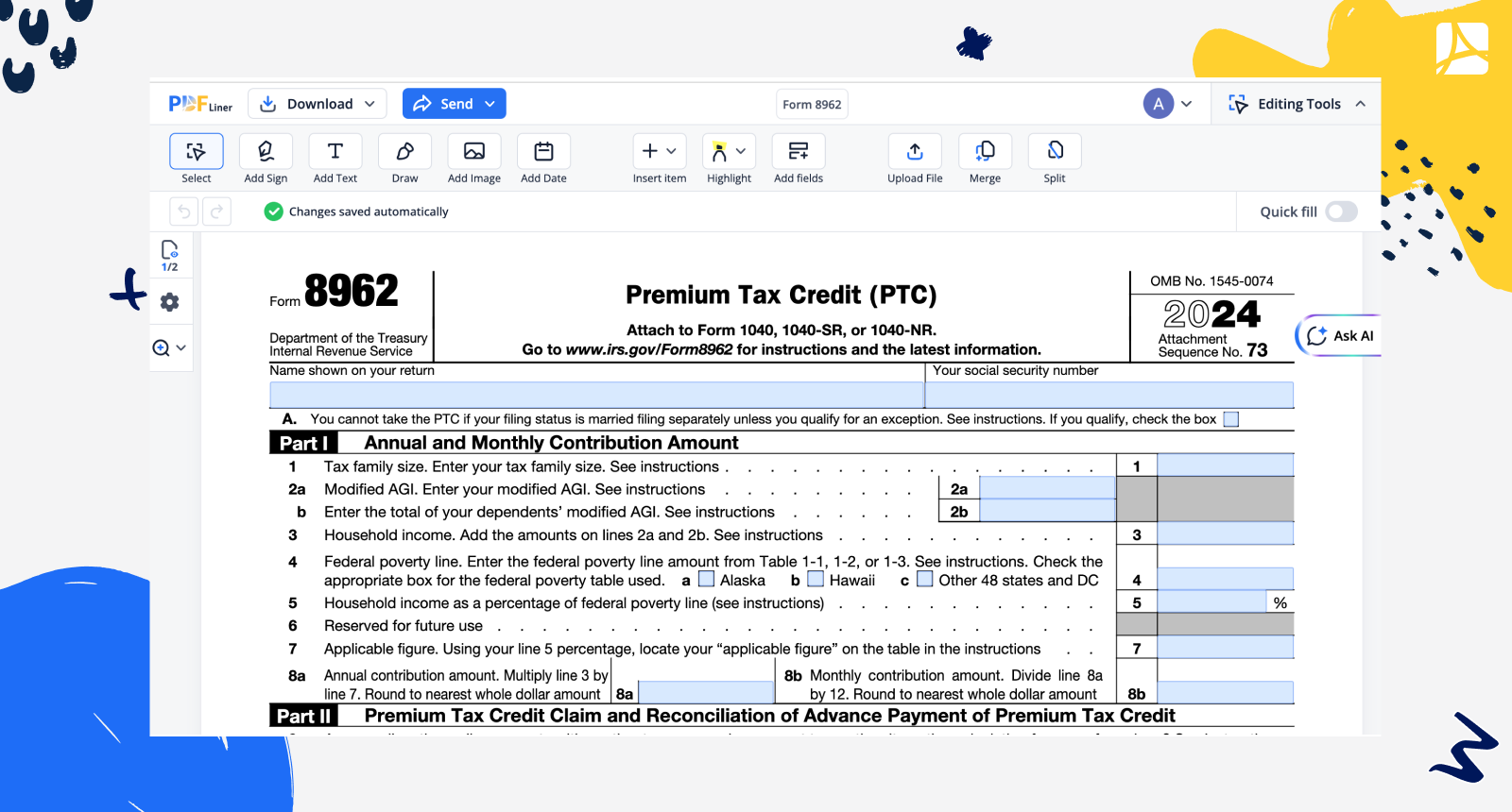 Irs Form 8962 Pdf