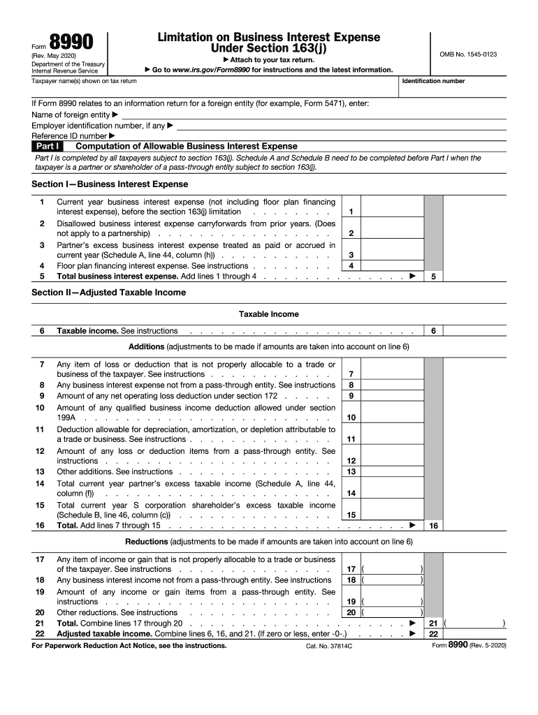 Form 8990 Fill Out amp Sign Online DocHub