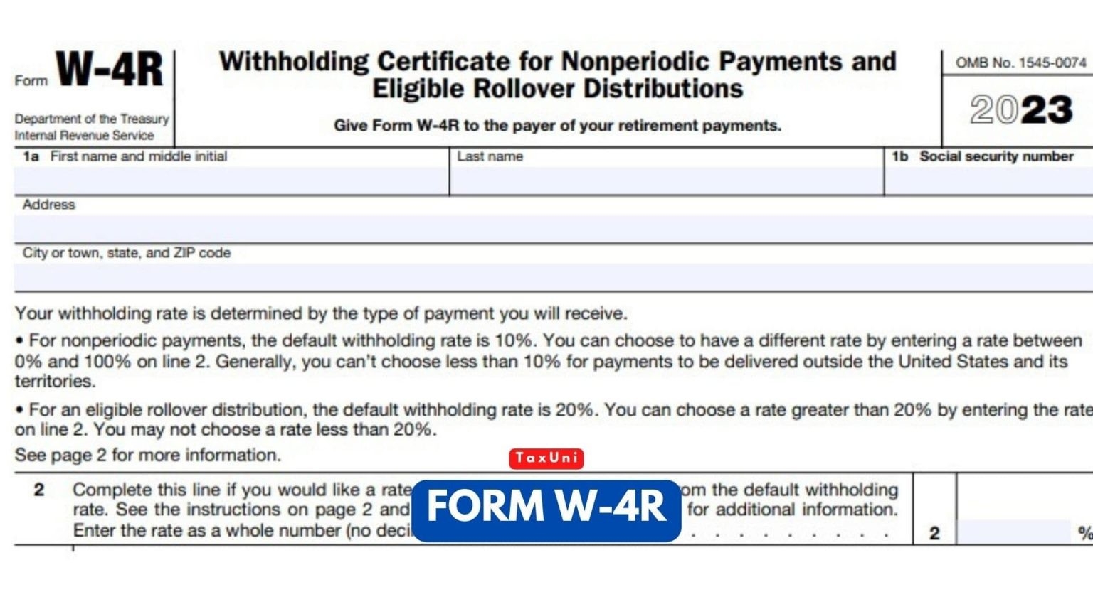 Form W 4R Printable