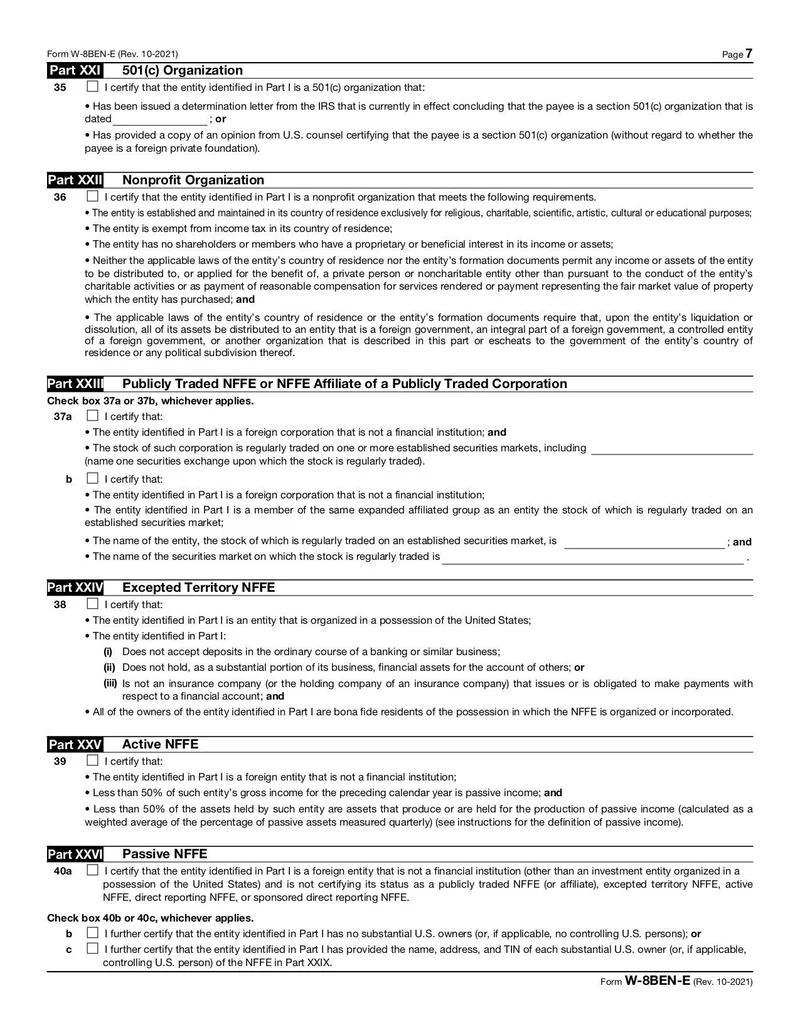 Form W 8BEN E Fill And Sign Online With Lumin