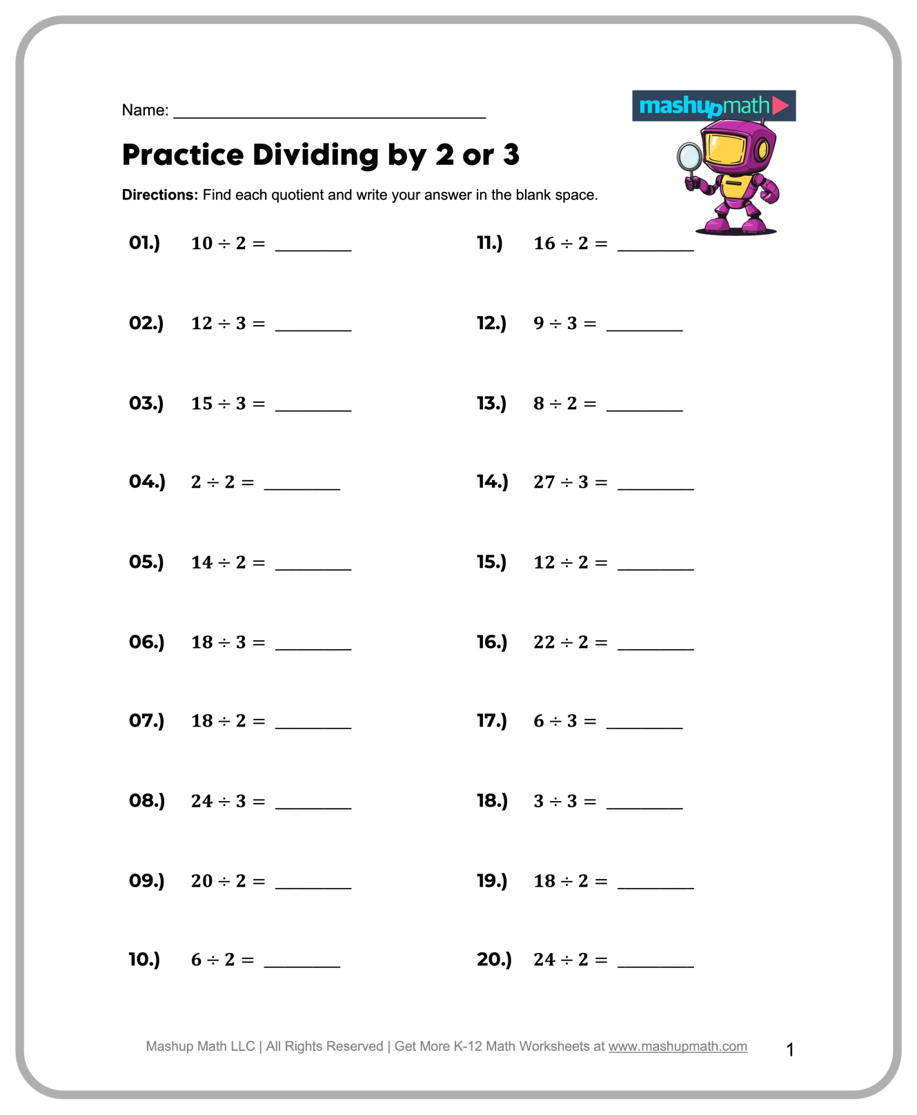 Printable 3rd Grade Worksheets Pdf