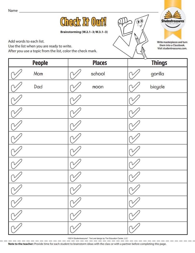 FREE 3rd Grade Writing Worksheets Studentreasures Worksheets 