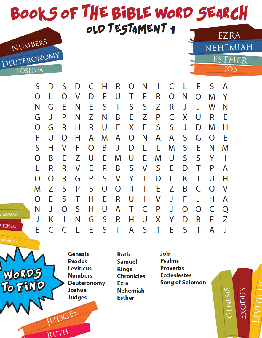 Books Of The Bible Printable Activity