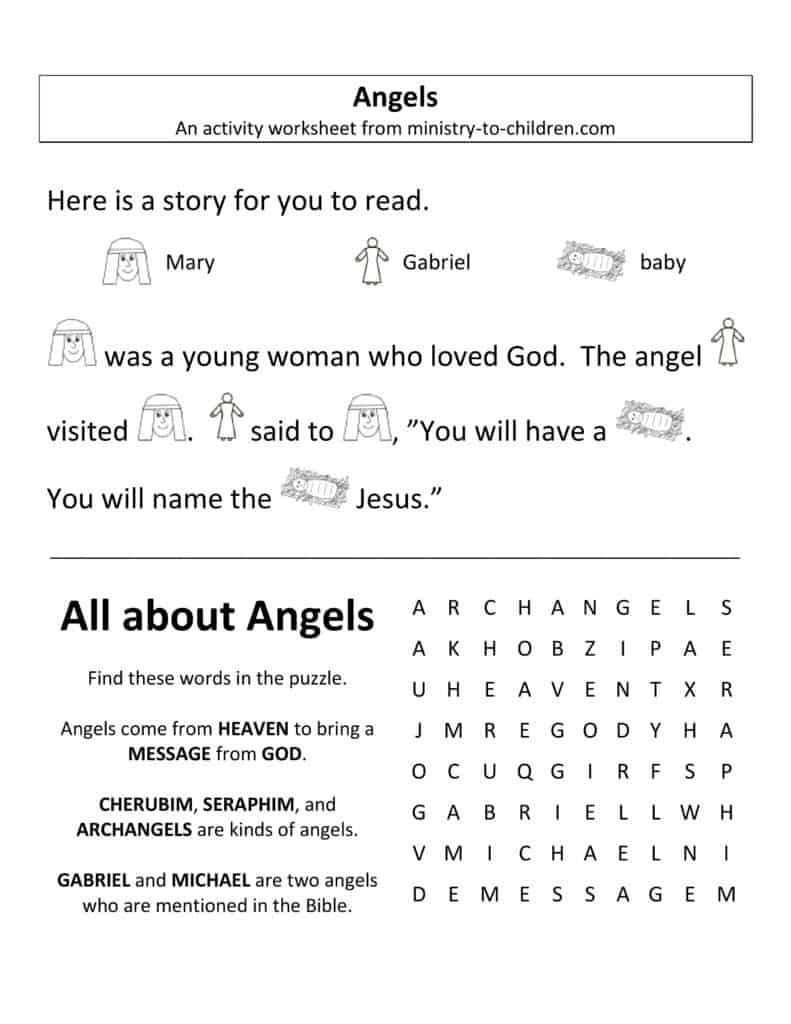 Religious Education Activities Free Printable