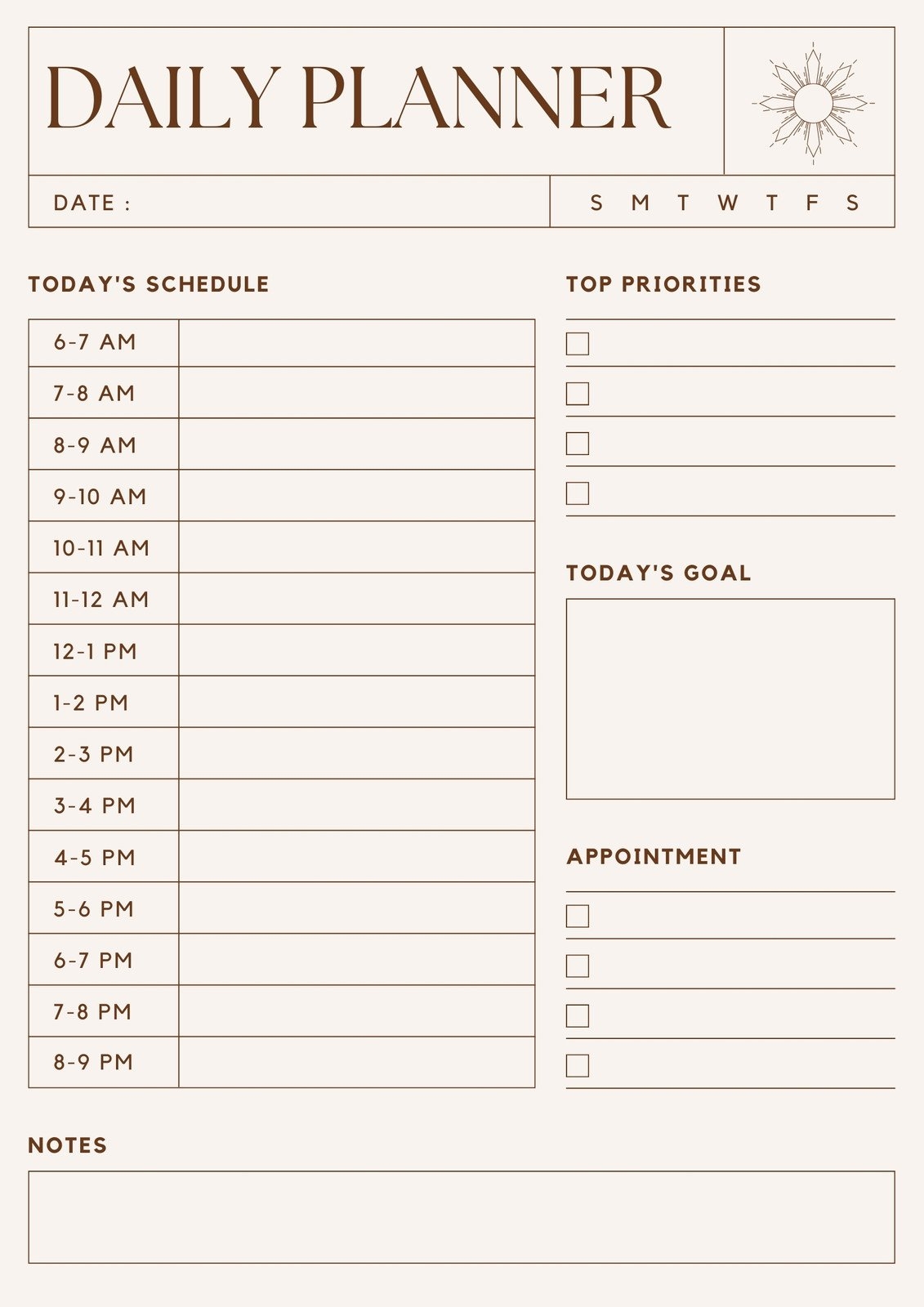 Daily Printable Calendar Free