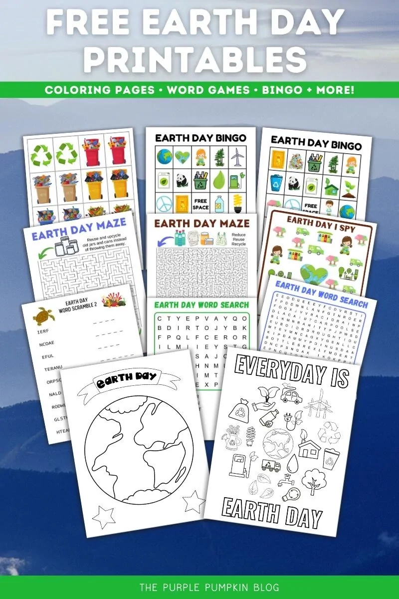 Free Earth Day Printables Activities amp Games For Earth Day 