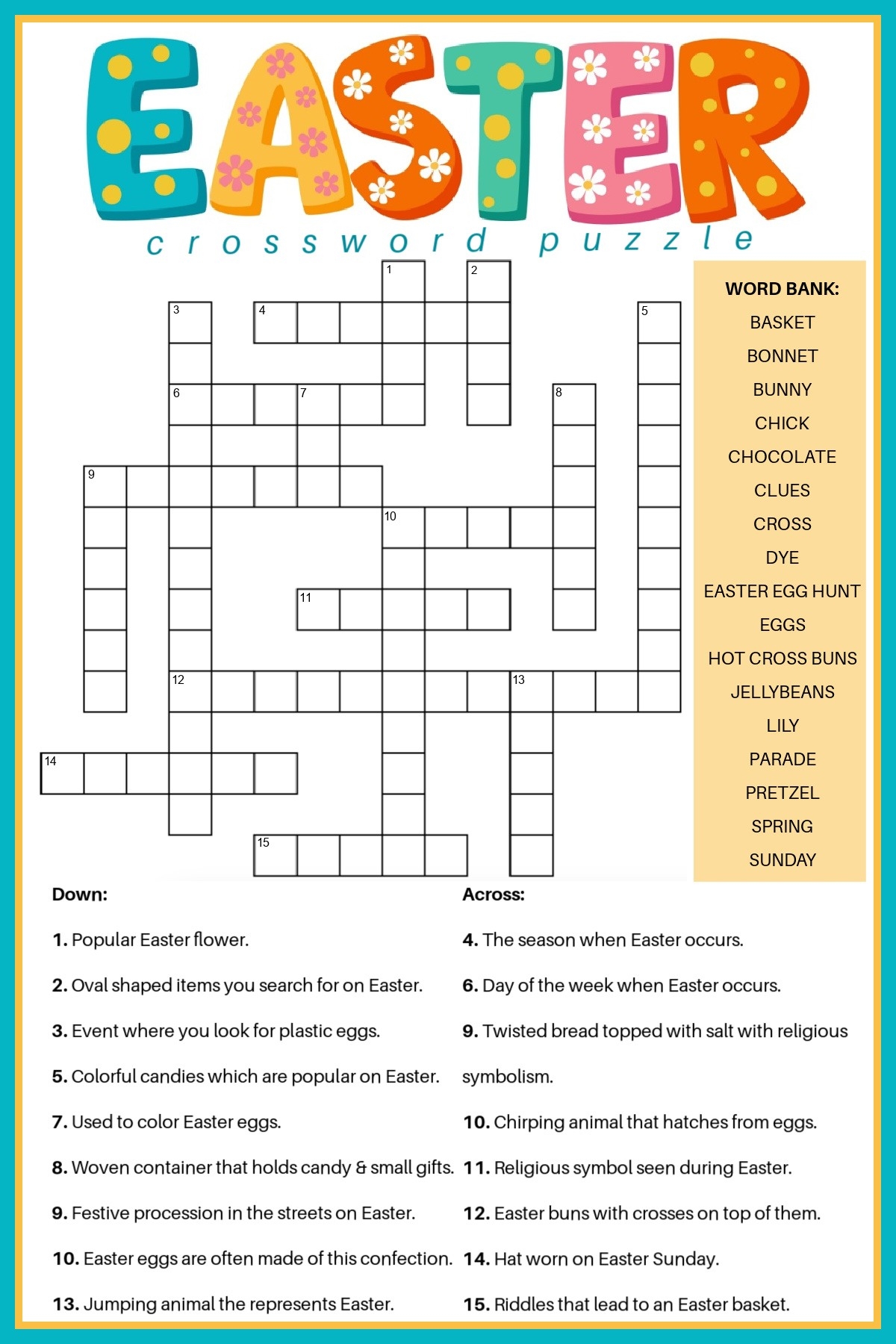 Easter Puzzles Printable Free