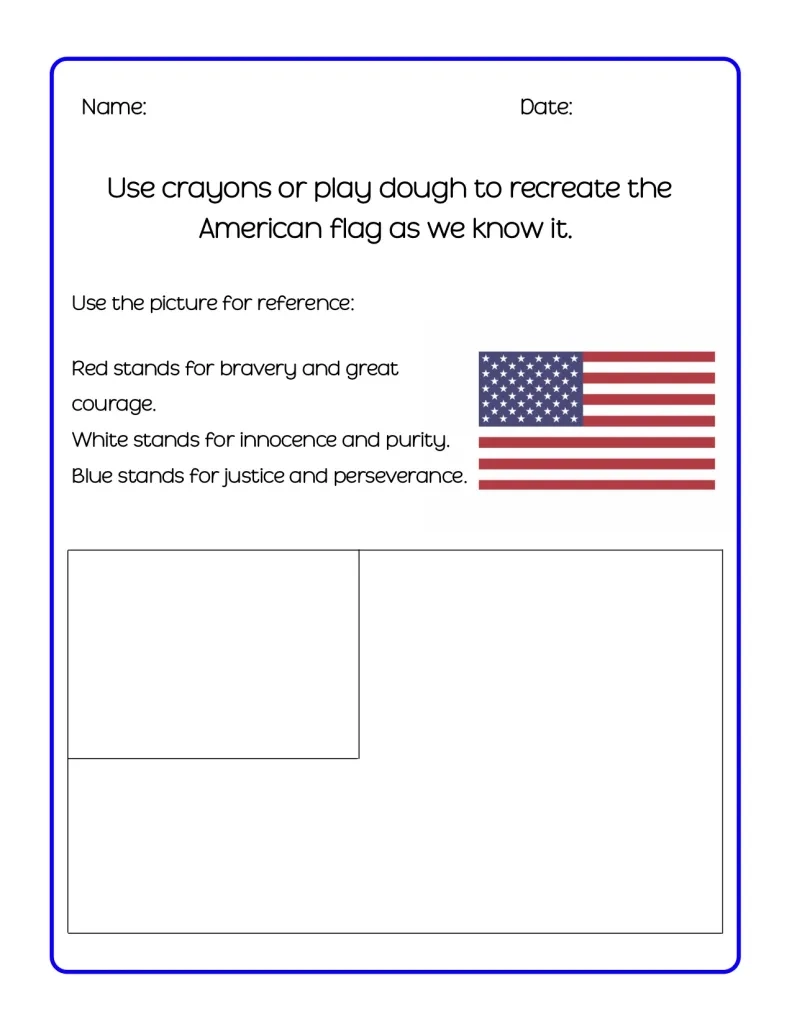 Free Printable Flag Day Worksheets
