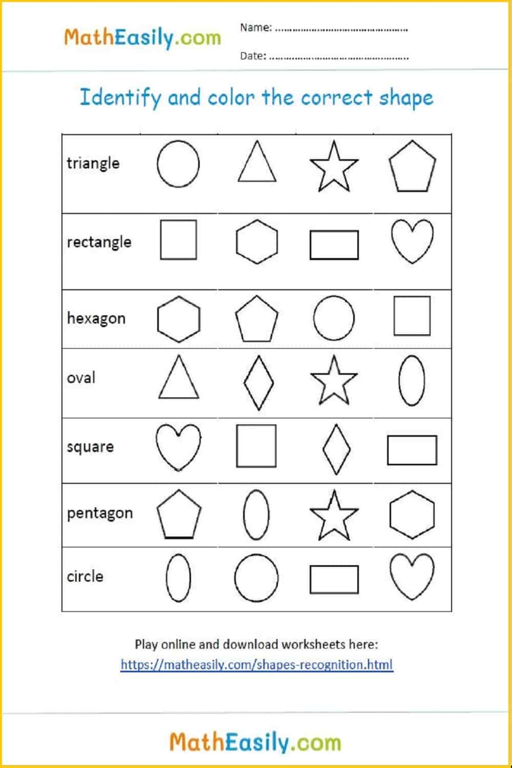 Free Geometry Games ONLINE Printable