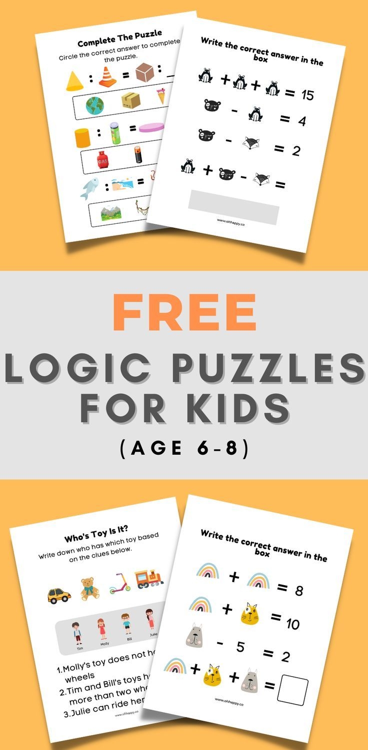 Printable Puzzles For Kids 6-10