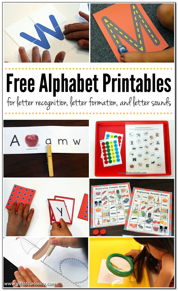 Free Letter Recognition Printable