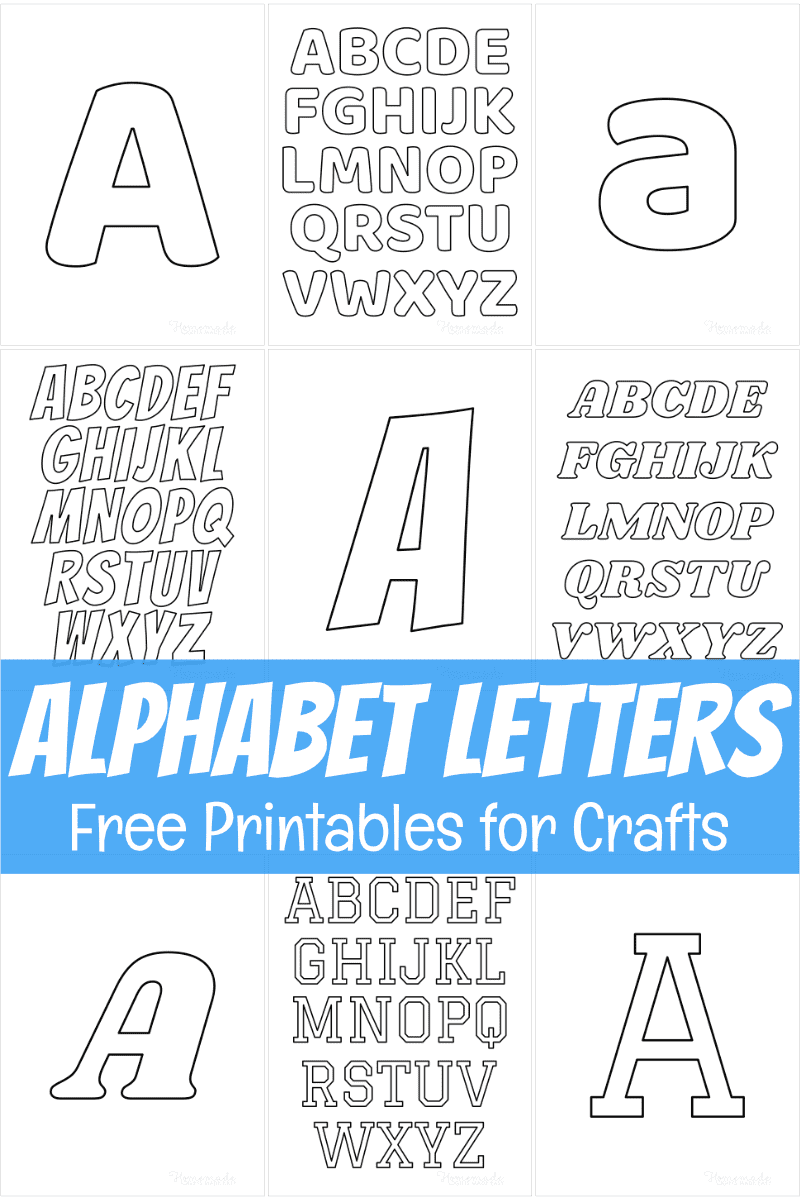 Free Printable 4 Inch Alphabet Letters