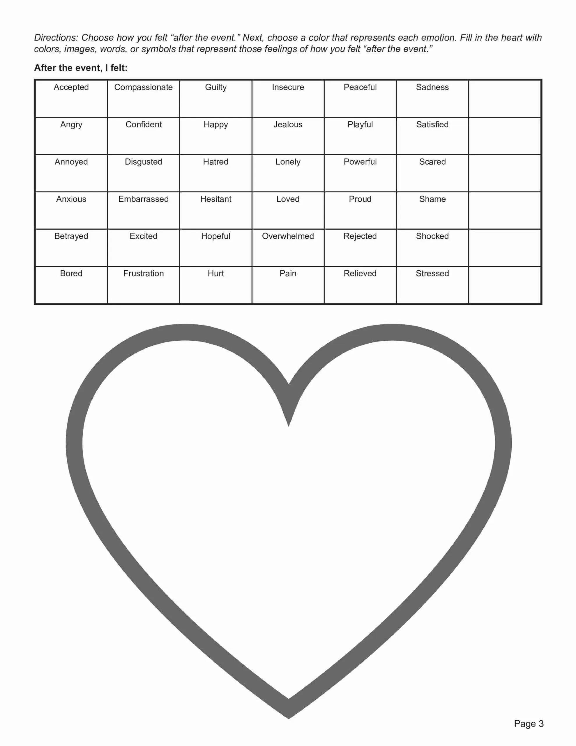 Free Printable Art Therapy Worksheets Printable Party Favors
