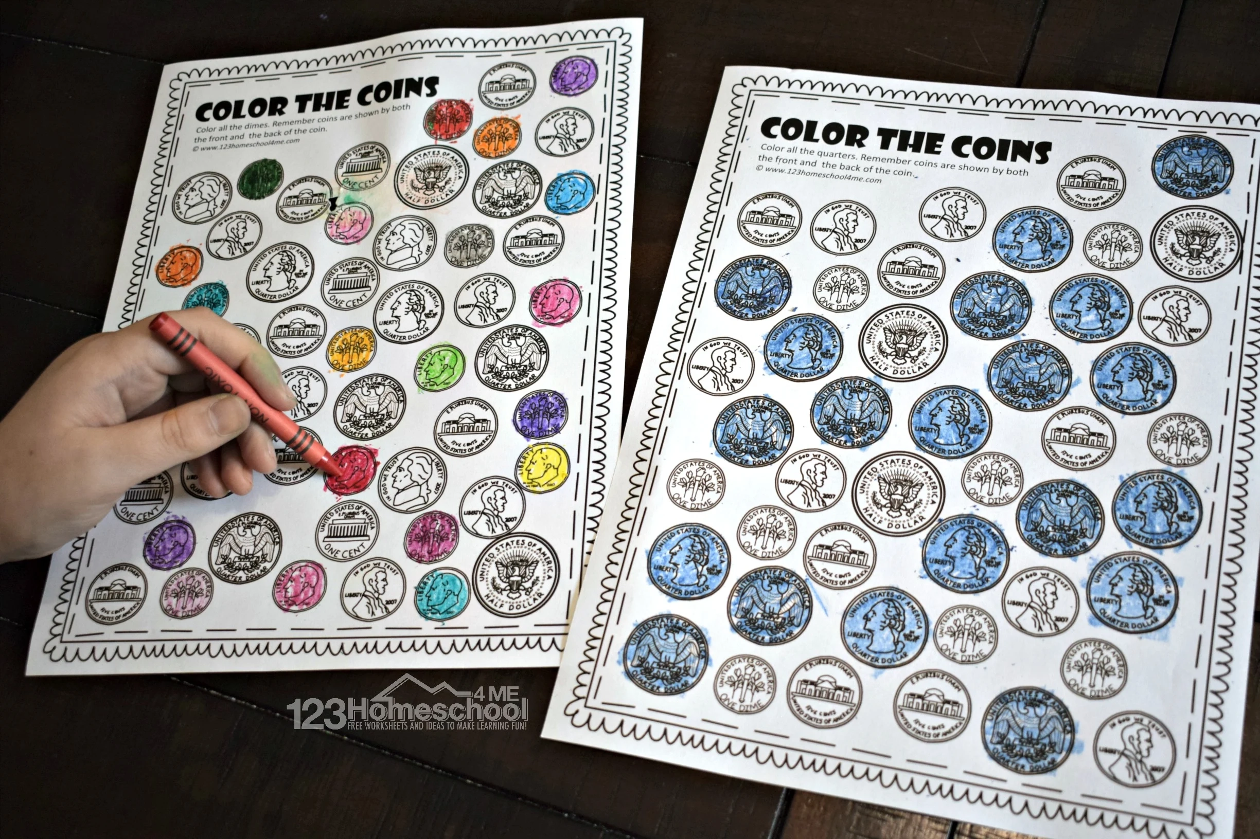 Free Printable Coin Identification Worksheets