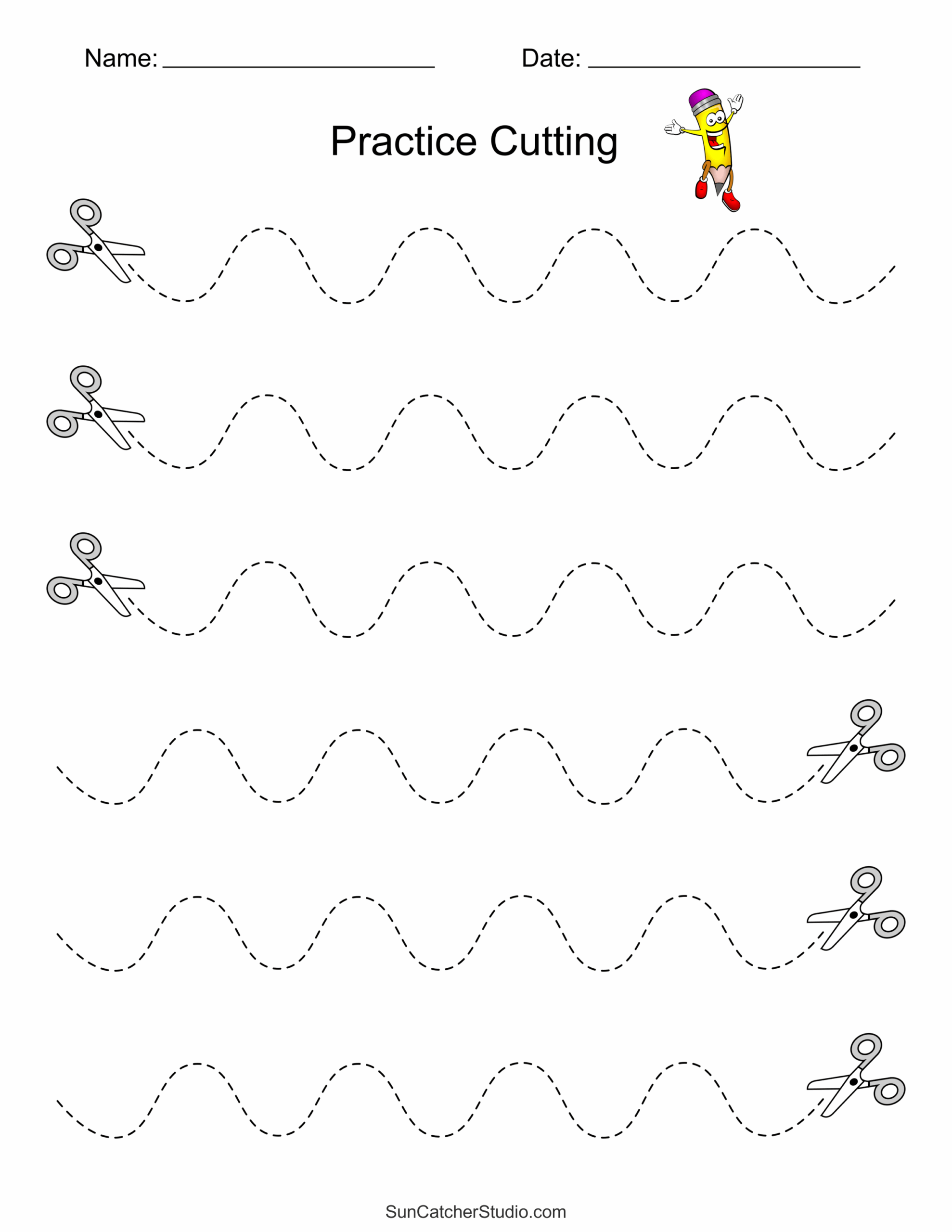 Free Printable Cutting Skills Worksheets