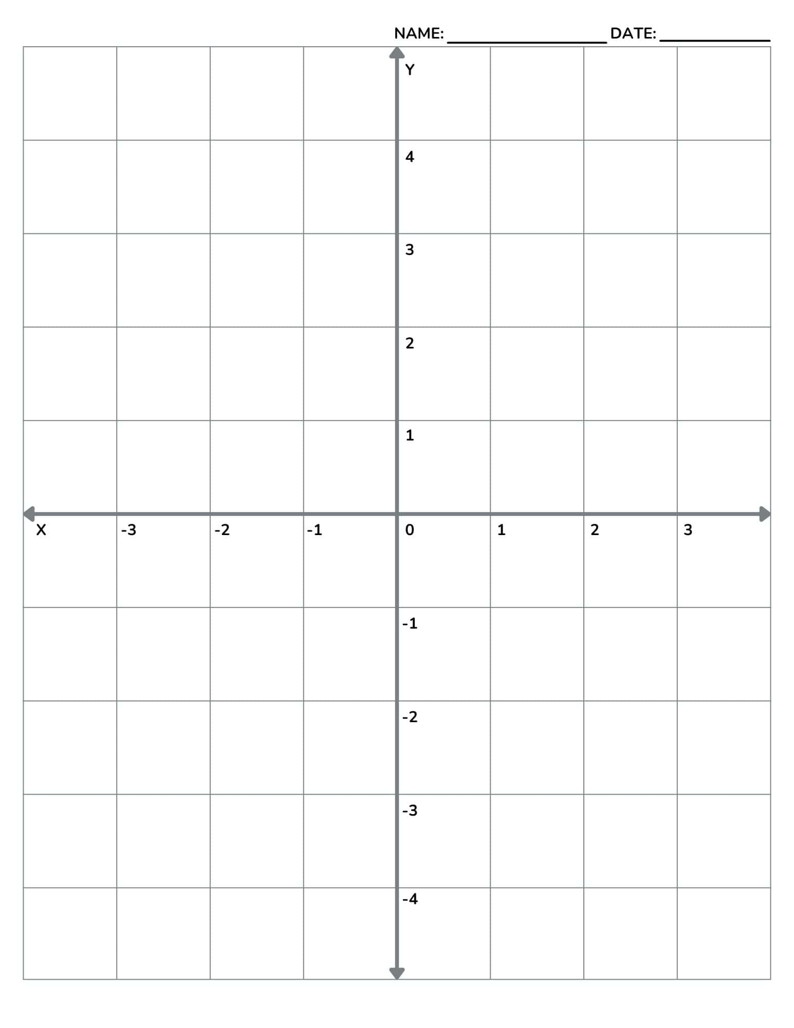 Graph Paper With Numbers Free Printable