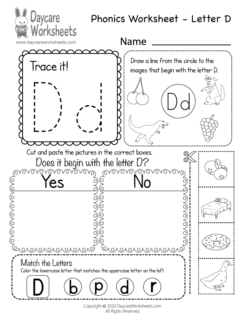 Printable Phonics Worksheets
