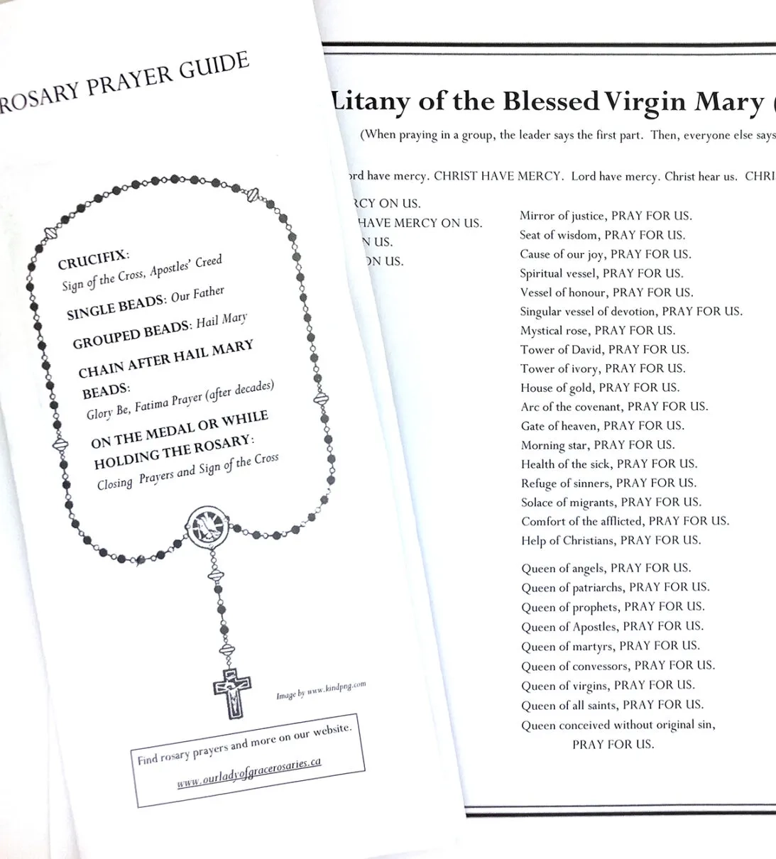 The Rosary Prayer Printable