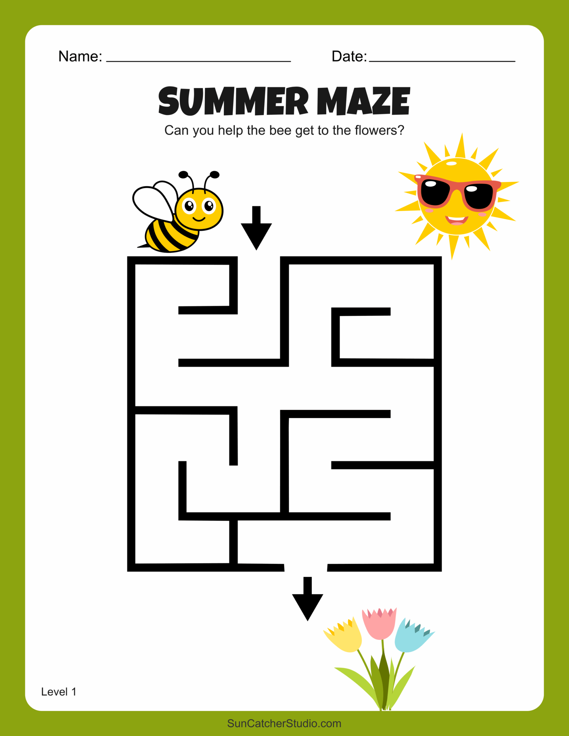 Maze Worksheets Printable For Kids