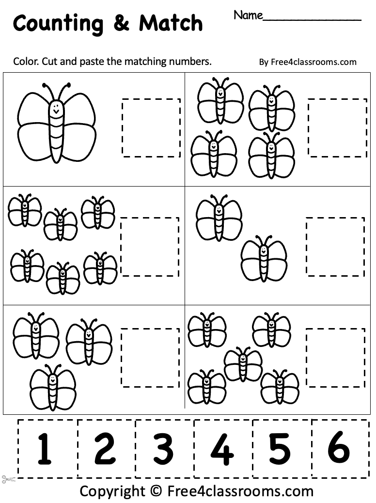 Printable Math Worksheet For Kindergarten