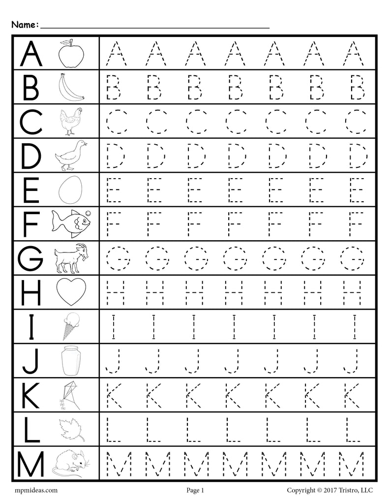 Free Trace Alphabet Worksheet Free Download Free Trace Alphabet 