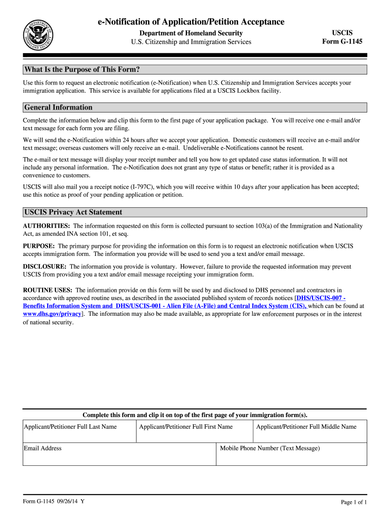 G 1145 Form Pdf Fill Out amp Sign Online DocHub