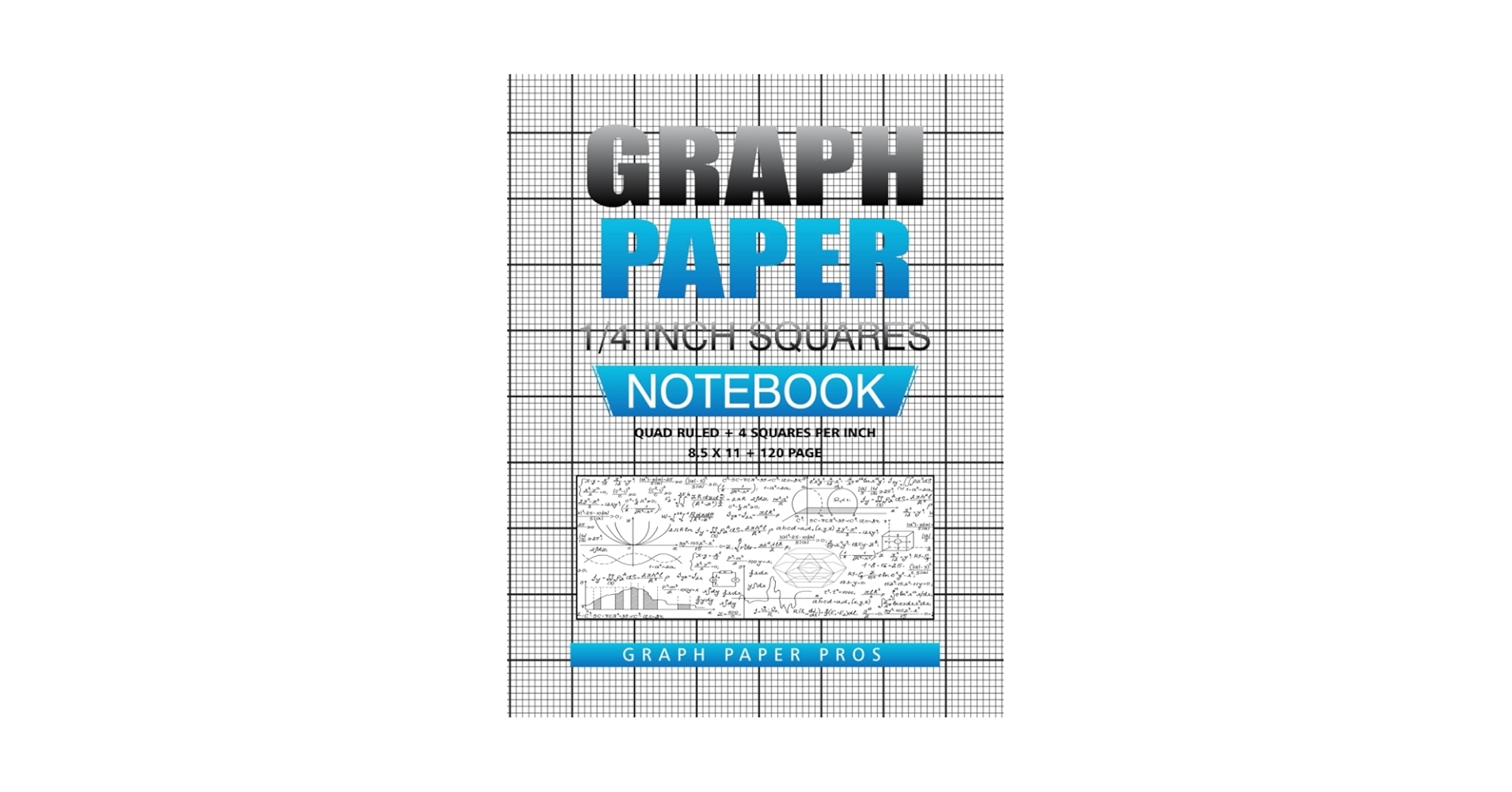 Graph Paper 1 4 Inch Squares 4square Rules Book Quad Ruled Blank Graphing Paper Notebook Large 8 5x11 120 Pages By Peggy Schmitz