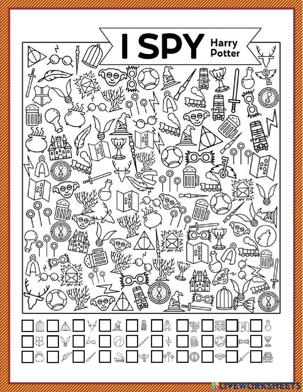 Harry Potter Activities Printable