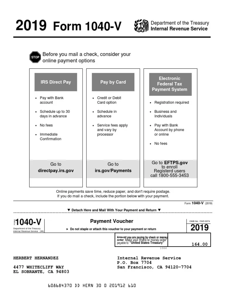 HERBERT HERNANDEZ 2019 Tax Return PDF PDF Expense Tax Deduction
