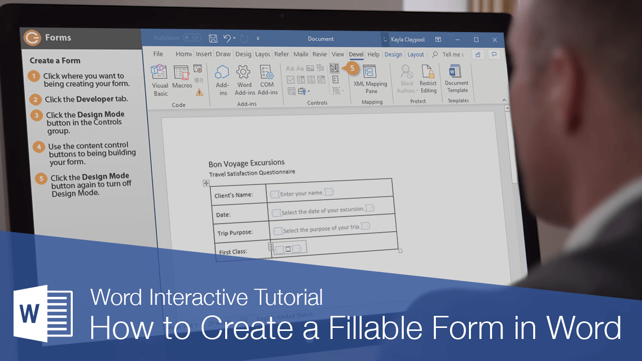 Build Form In Word