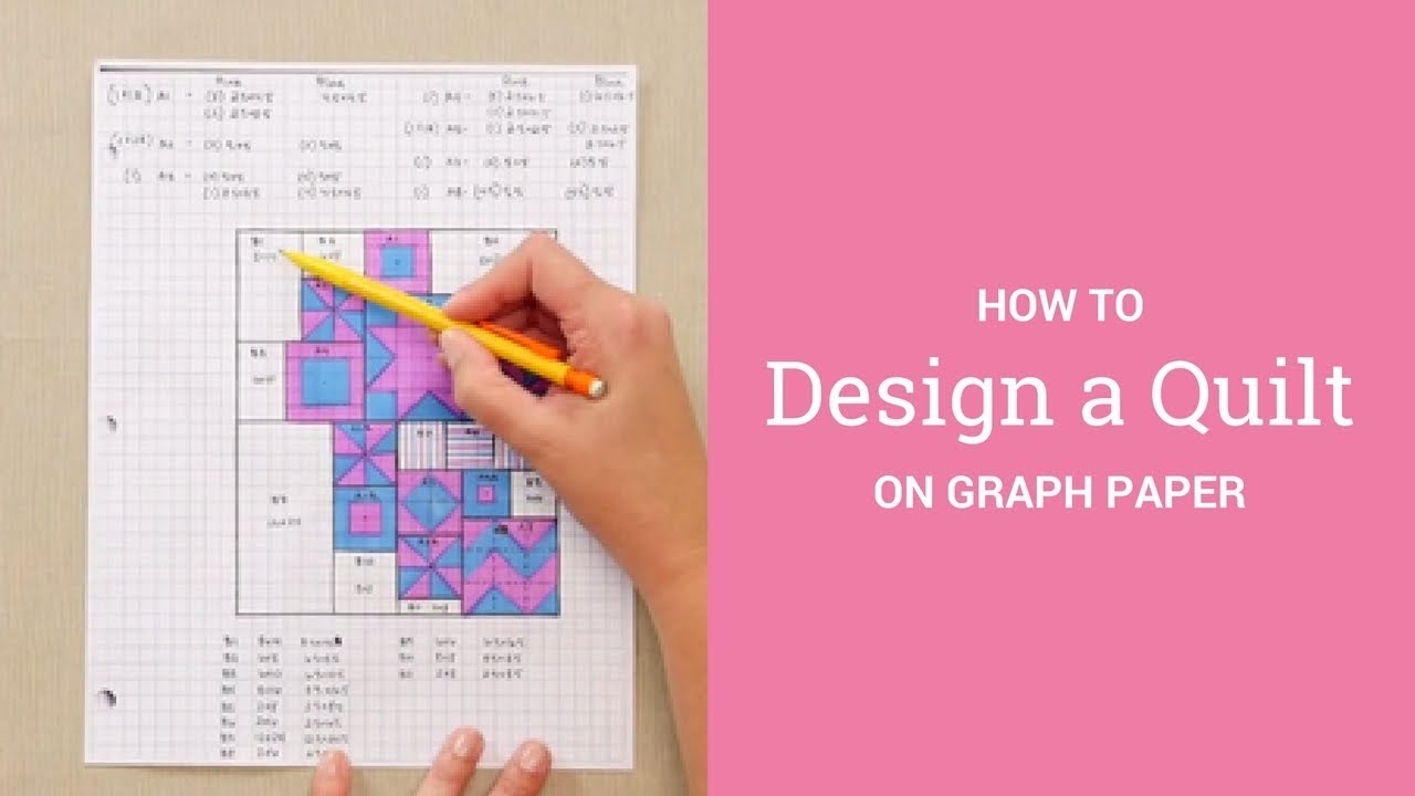 How To Design A Quilt On Graph Paper