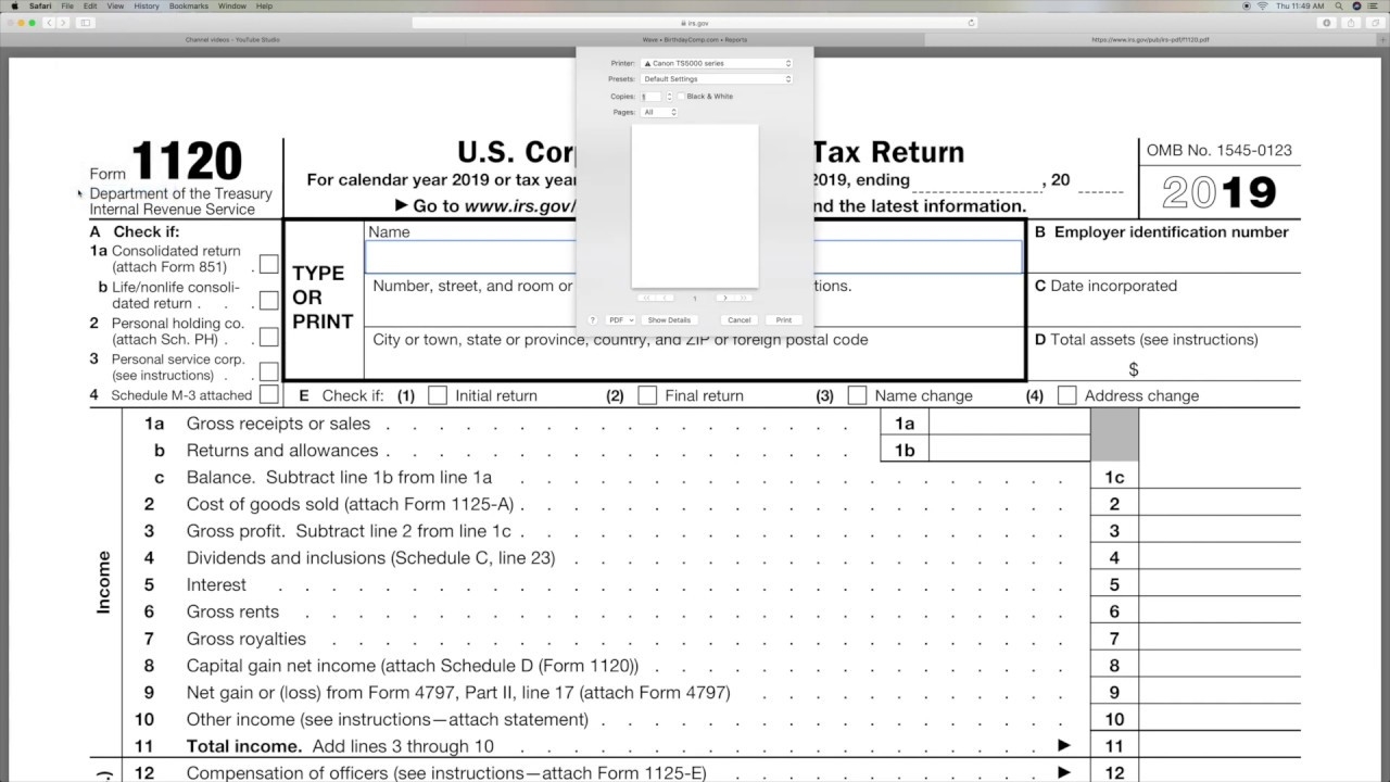 How To Find 1120 US Corporation Income Tax Return Online