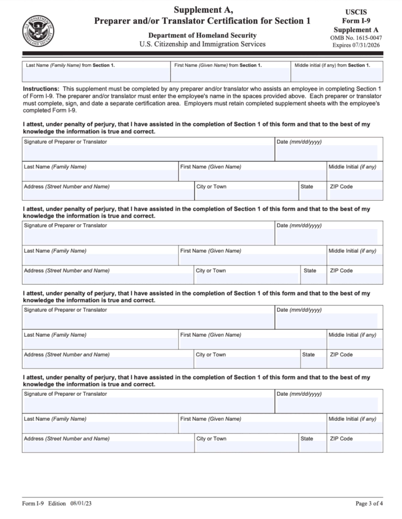 Form I 9 Printable 2024 Irs
