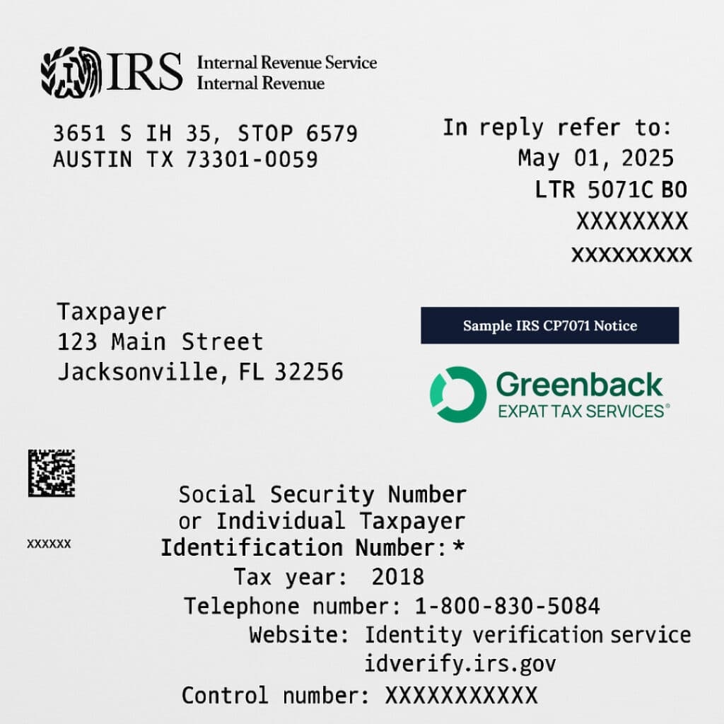 Irs Form 5071c Verify Identity Phone Number
