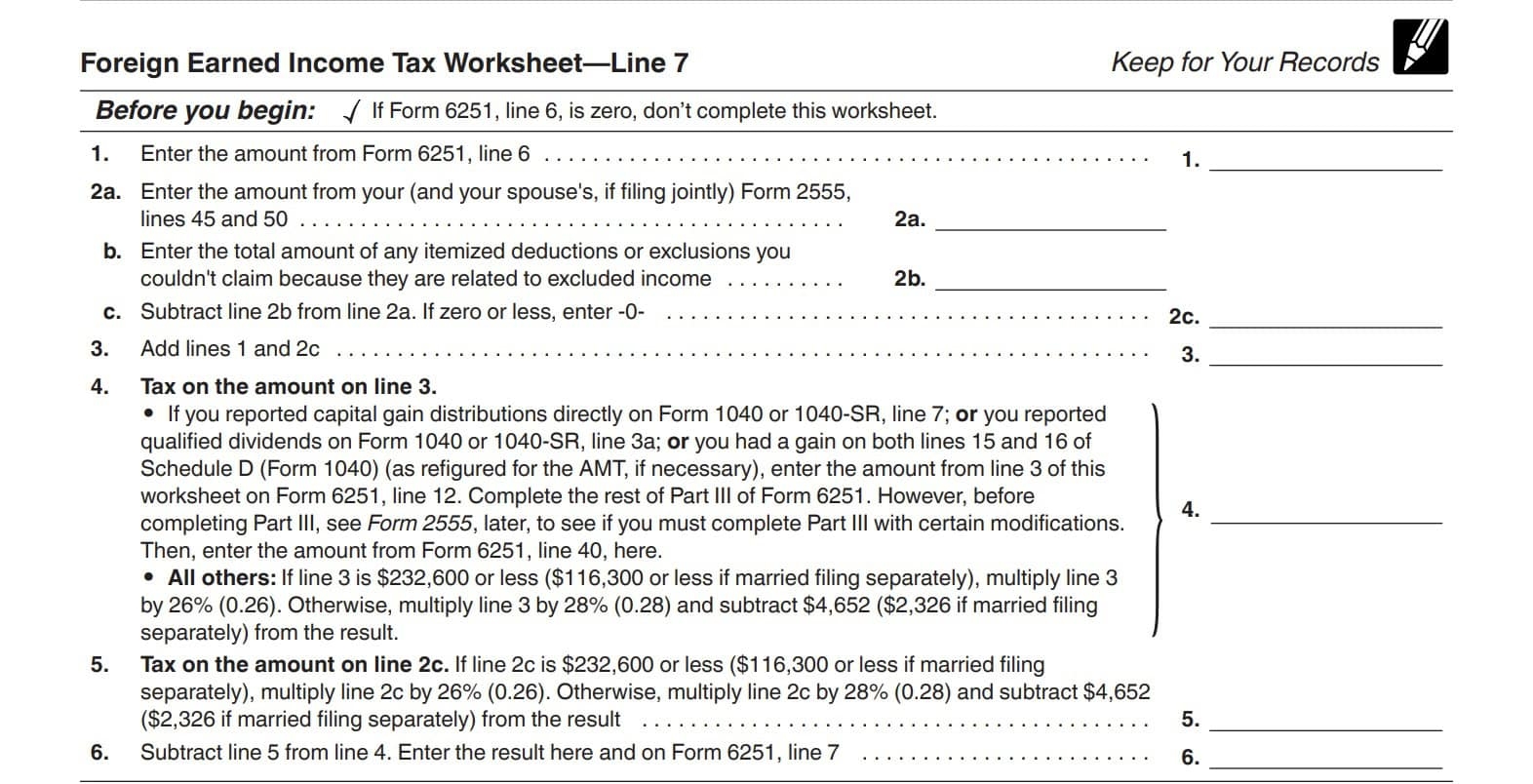 Irs Form 6251