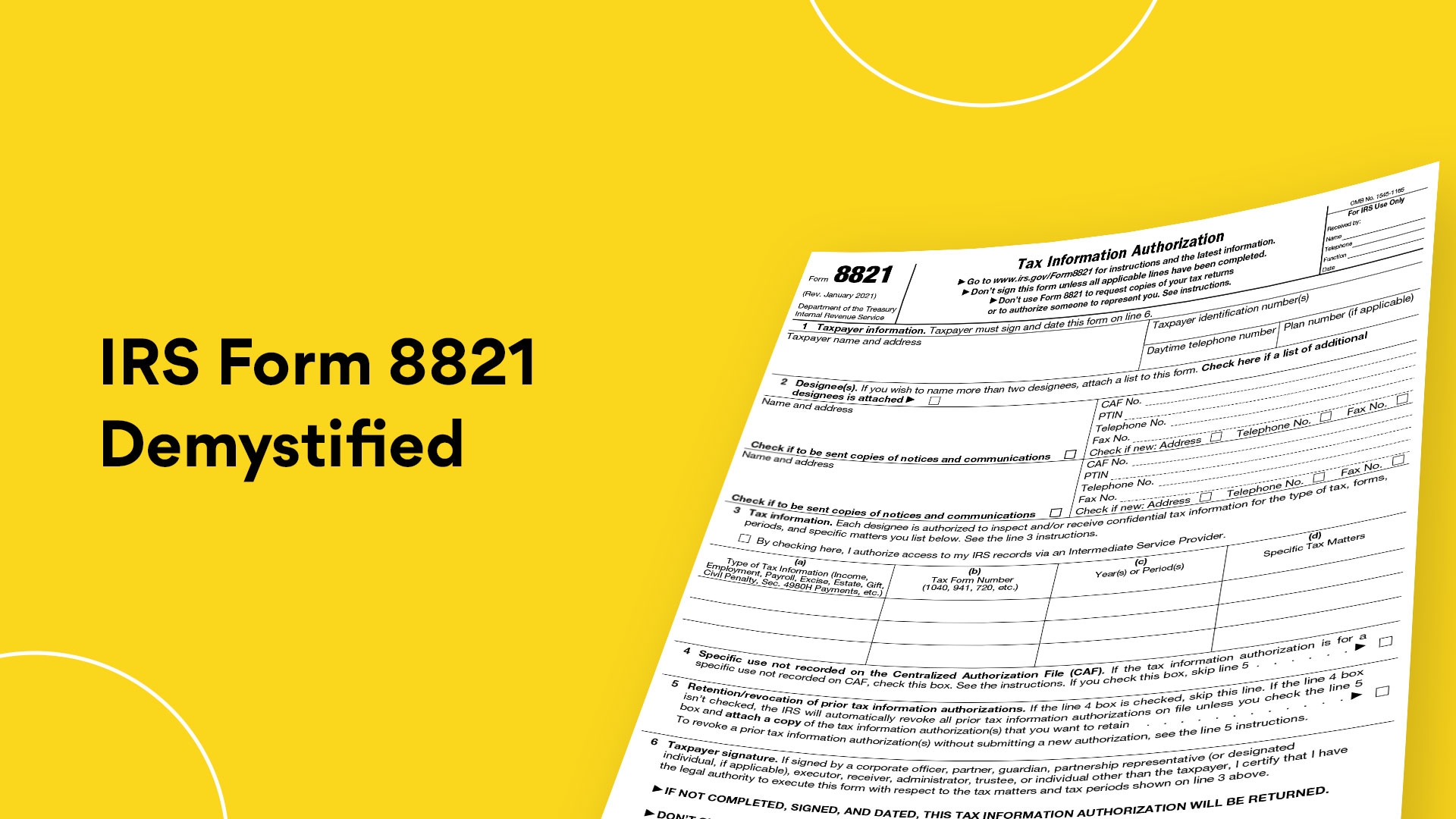Irs Form 8821