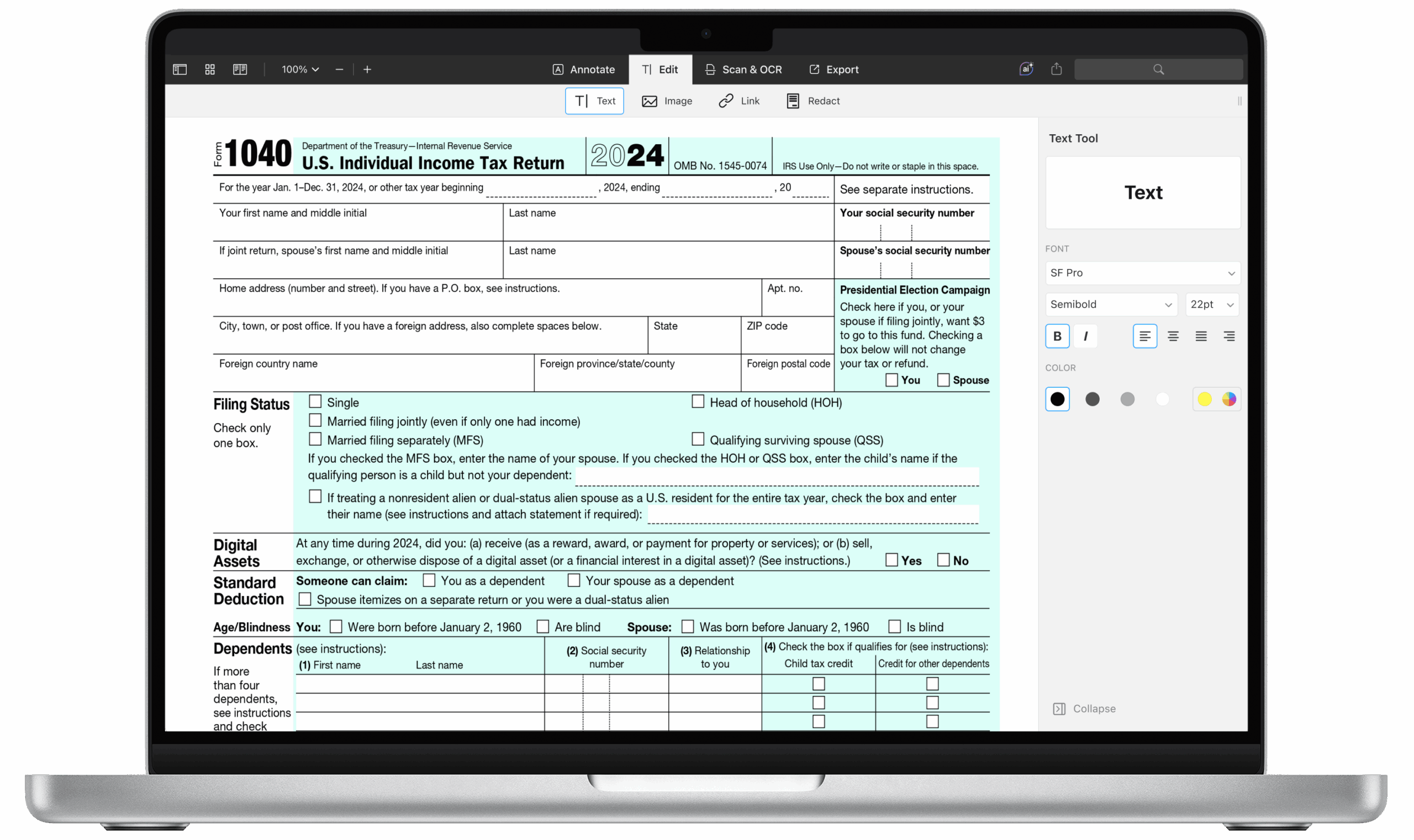 IRS Formular 1040 Ausf llen Infos Zum IRS Formular 1040 ES