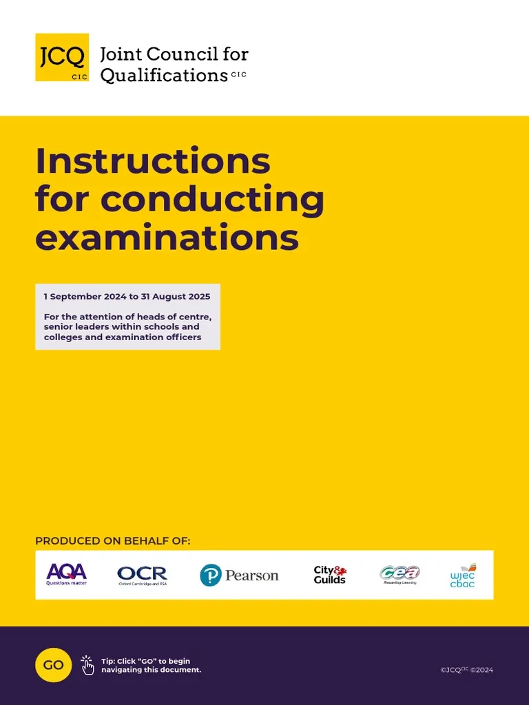 JCQ Instructions For Conducting Examinations 2024 FINAL Accessible 