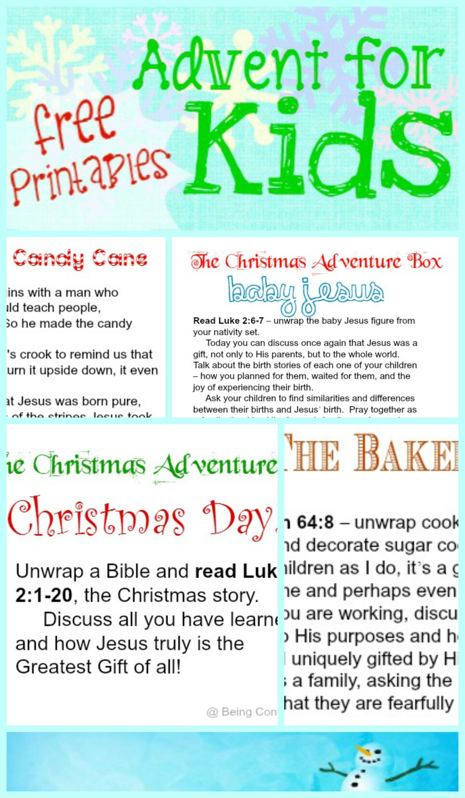 Advent For Children Printable