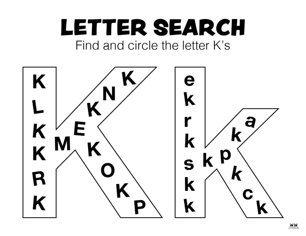 Letter K Worksheets 50 FREE Printables Printabulls